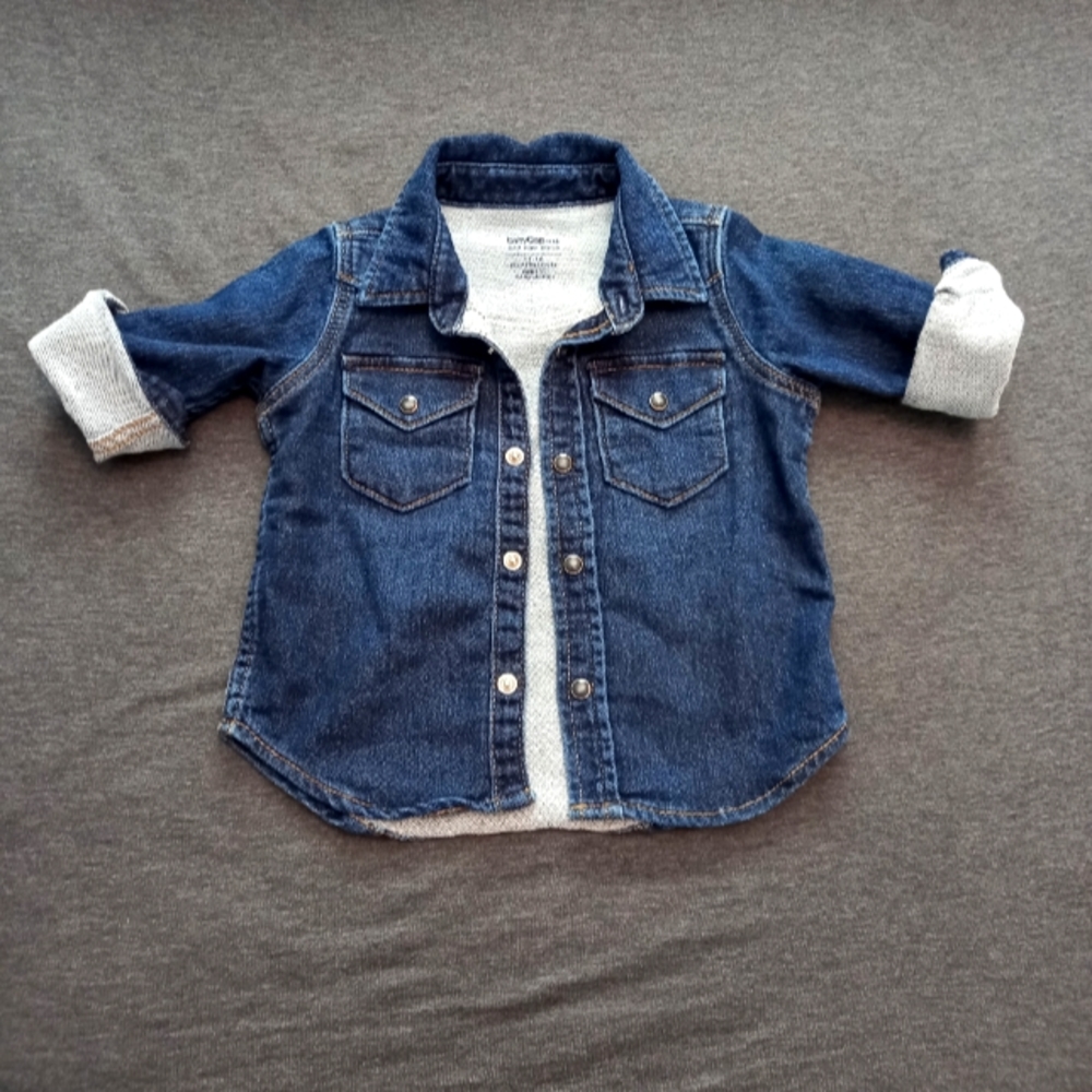 Baby Gap Long Sleeve Denim Shirt - Picture 3 of 5